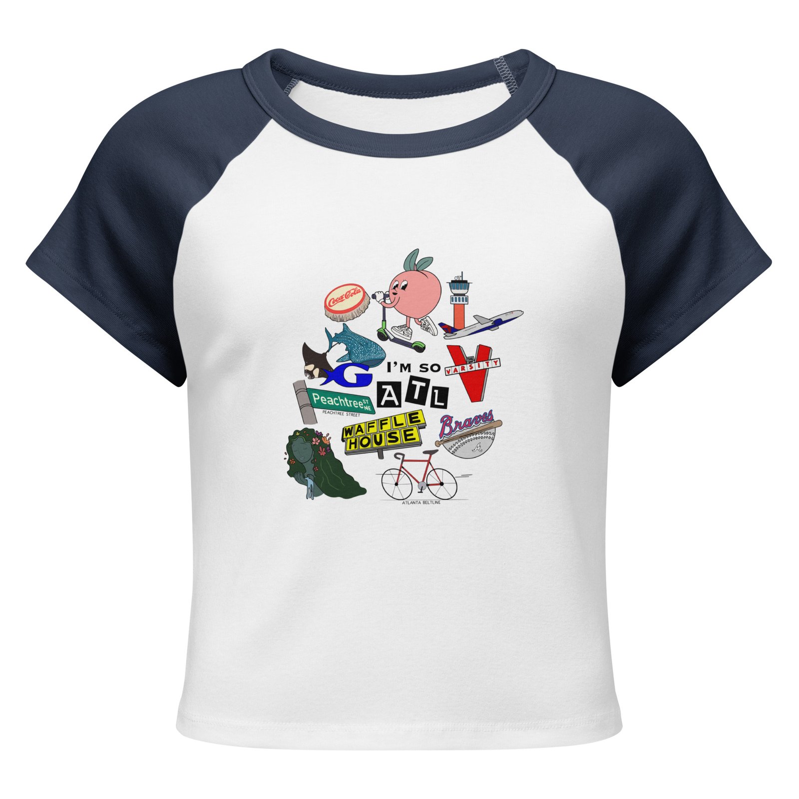 "I'm so ATL" - women’s micro rib baby tee - Image 2